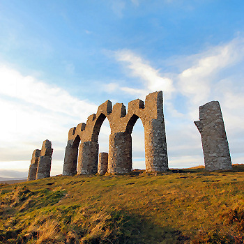 Fyrish Monument overlooking the Cromarty Firth, Evanton and Invergordon